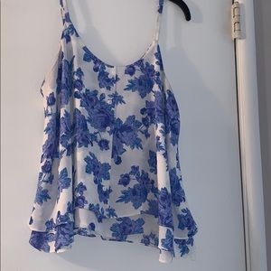 White floral top